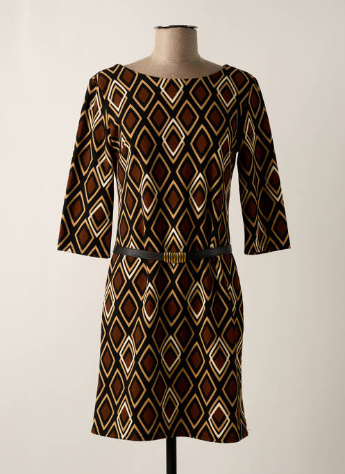 Rochie scurtă maro ZEPELINE femeie