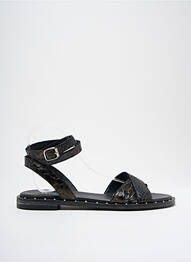 Sandale/pantofi decupați chiquet toc plat până la 3 cm negru REGARD femeie