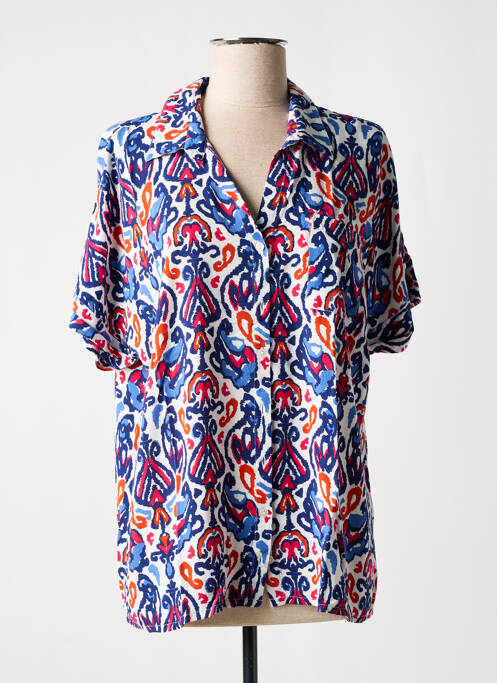 Cămașă mâneci scurte mâneci scurte albastru ELLE EST OU LA MER femme