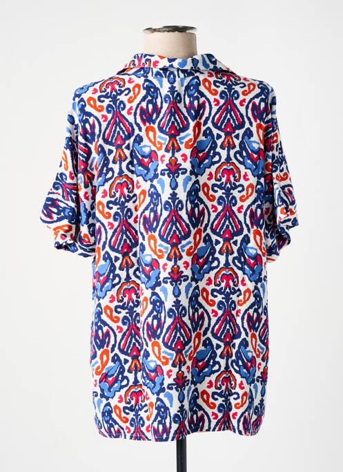 Cămașă mâneci scurte mâneci scurte albastru ELLE EST OU LA MER femme