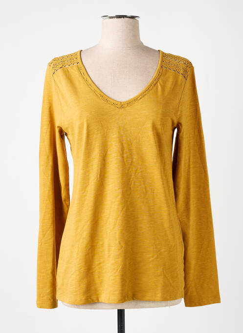 Tricou galben ELLE EST OU LA MER femeie