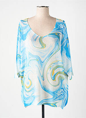 Pulover albastru COULEURS DU TEMPS femeie