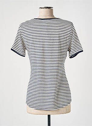 Tricou elasticitate mâneci scurte albastru GUY DUBOUIS femeie