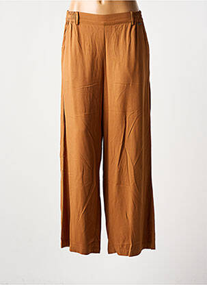 Pantalon larg maro AGATHE & LOUISE femeie