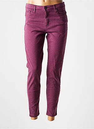 Pantalon slim elasticitate mărime normală violet LCDN femeie