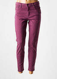 Pantalon slim elasticitate mărime normală violet LCDN femme