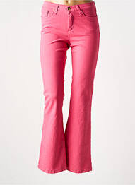 Blugi bootcut elasticitate talie joasă roz LCDN femme