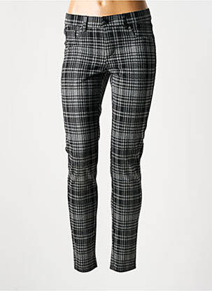 Pantalon slim elasticitate gri LCDN femeie