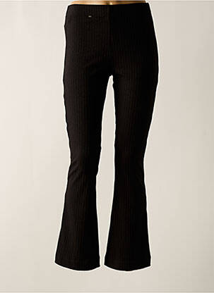 Pantalon evazat elasticitate talie înaltă negru LCDN femeie