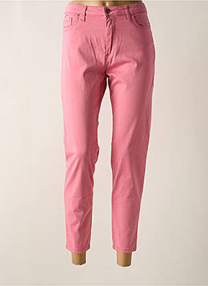 Pantalon 7/8 elasticitate talie joasă roz LCDN femeie
