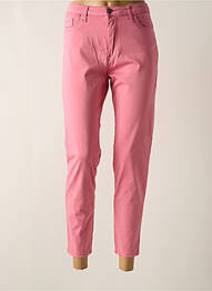 Pantalon 7/8 elasticitate talie joasă roz LCDN femme