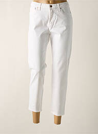Pantalon 7/8 elasticitate mărime normală alb LCDN femme