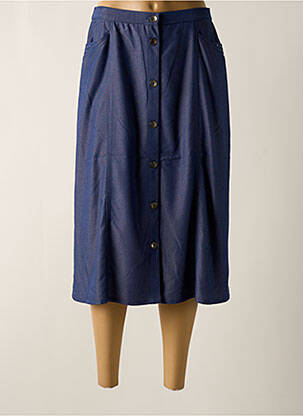 Fustă midi albastru GUY DUBOUIS femeie