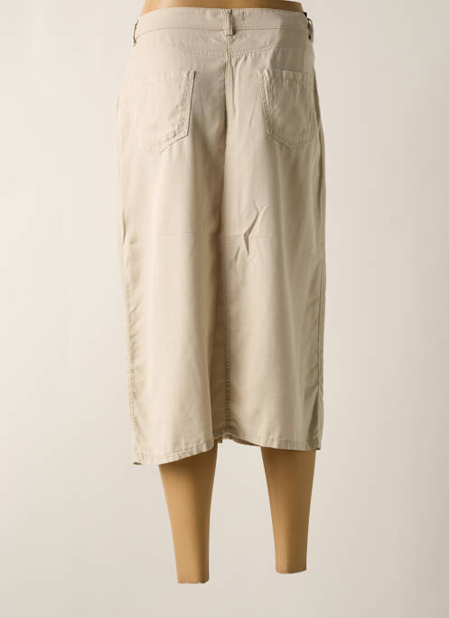 Fustă midi bej LCDN femeie