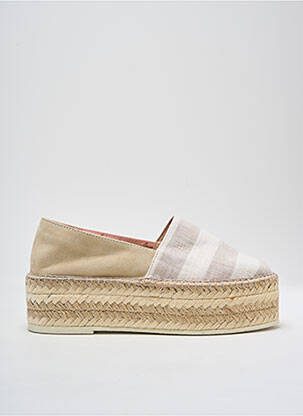 Espadrile nubuc toc de 4 la 6 cm bej GAIMO femeie