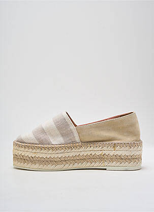 Espadrile nubuc toc de 4 la 6 cm bej GAIMO femeie