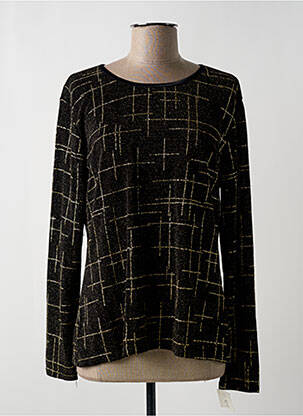 Top elasticitate mâneci lungi negru ELLIOTT femeie