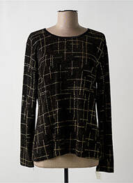 Top elasticitate mâneci lungi negru ELLIOTT femeie
