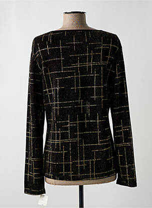Top elasticitate mâneci lungi negru ELLIOTT femeie