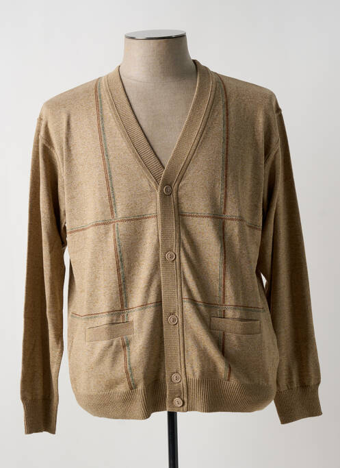 Vestă cu mâneci lungi bej EASY LINE bărbat