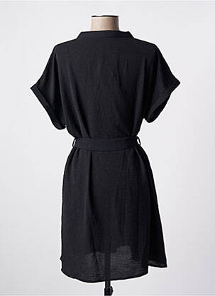Rochie midi croială fluidă mâneci scurte negru KILKY femeie