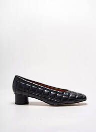 Balerine țesătură satinată toc de 4 la 6 cm negru ANGEL ALARCON femme