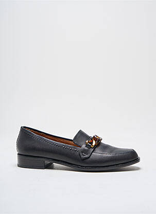 Mocasini țesătură satinată toc plat până la 3 cm negru EMILIE KARSTON femeie