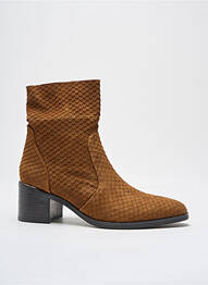 Botine/ghete vârf ascuțit toc de 4 la 6 cm maro ADIGE femeie