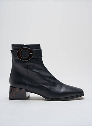 Botine/ghete material neted toc de 4 la 6 cm negru ANGEL ALARCON femeie