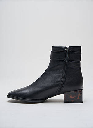 Botine/ghete material neted toc de 4 la 6 cm negru ANGEL ALARCON femeie