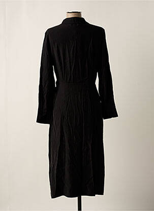 Rochie midi croială fluidă mâneci lungi negru ARTLOVE femeie