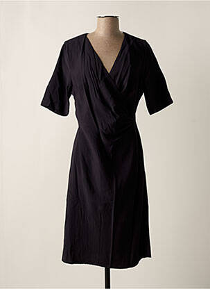 Rochie midi mâneci scurte mâneci scurte negru ARTLOVE femeie
