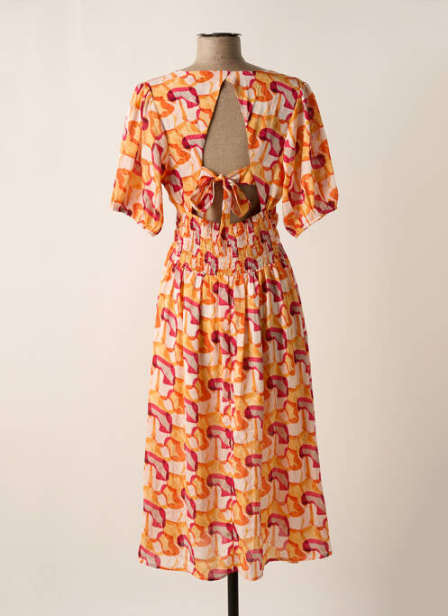 Rochie midi portocaliu ARTLOVE femeie