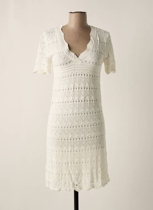 Rochie pulover alb ARTLOVE femeie