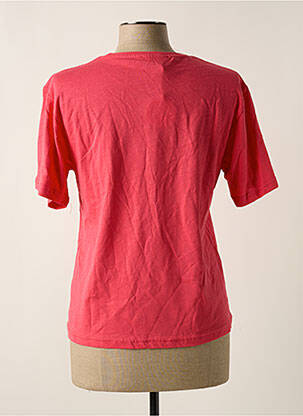 Tricou serigrafie mâneci scurte roz MAXMILA femeie