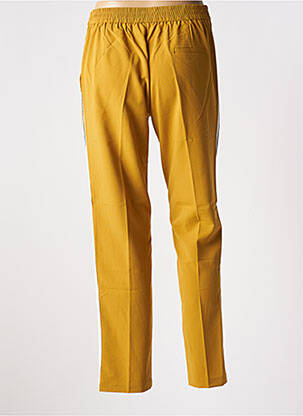 Pantalon drept talie elastică galben GRACE & MILA femeie
