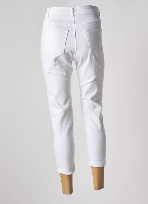 Pantalon trei sferturi alb MELLY & CO femeie