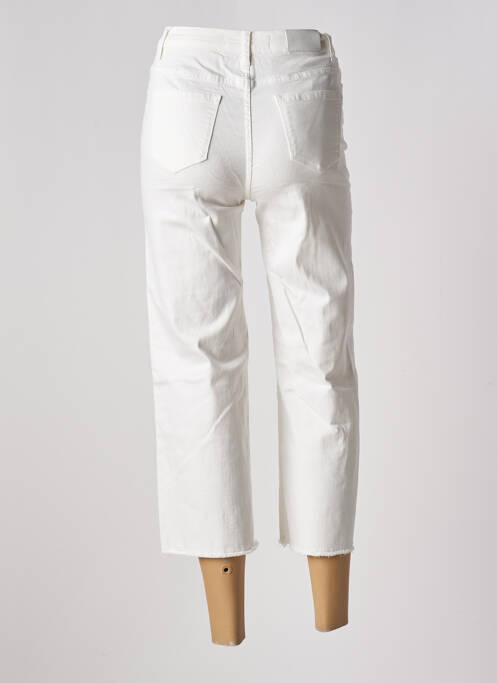 Pantalon trei sferturi alb NINA CARTER femeie