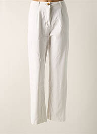 Pantalon drept buzunare alb ARTLOVE femeie