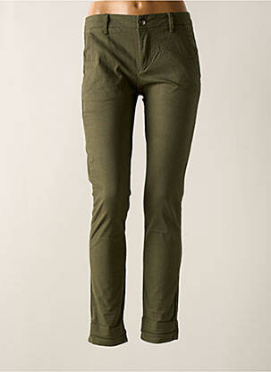 Pantalon slim verde PLACE DU JOUR femeie