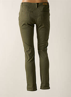 Pantalon slim conic verde PLACE DU JOUR femeie