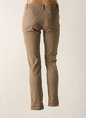 Pantalon slim conic bej PLACE DU JOUR femeie