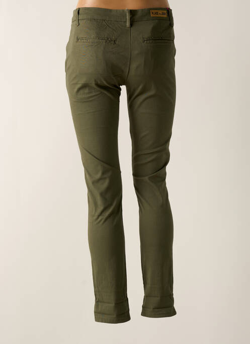 Pantalon slim verde PLACE DU JOUR femeie