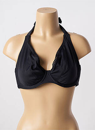 Sutien de costum de baie elasticitate sutien cupe întregi cu decolteu înalt negru CURVY KATE femeie