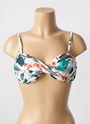 Sutien de costum de baie alb LAGON BLEU femeie