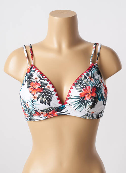 Sutien de costum de baie alb OLYMPIA femeie