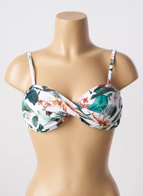 Sutien de costum de baie alb LAGON BLEU femeie