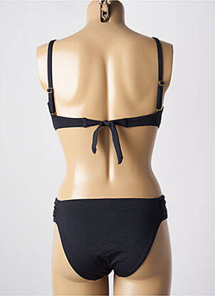 Costum de baie din două piese elasticitate top bentiță negru MISS CARAÏBES femeie