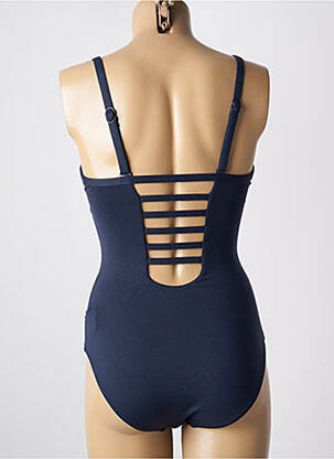 Costum de baie dintr-o singură piesă efect material satinat albastru SEAFOLLY femeie