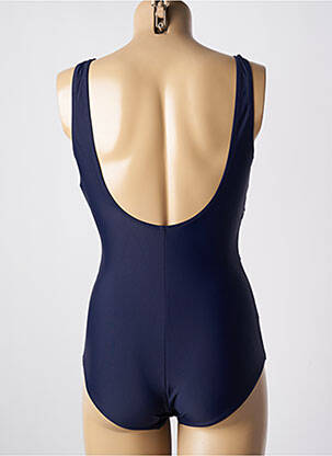 Costum de baie dintr-o singură piesă efect material satinat top sutien modelat albastru YSABEL MORA femeie